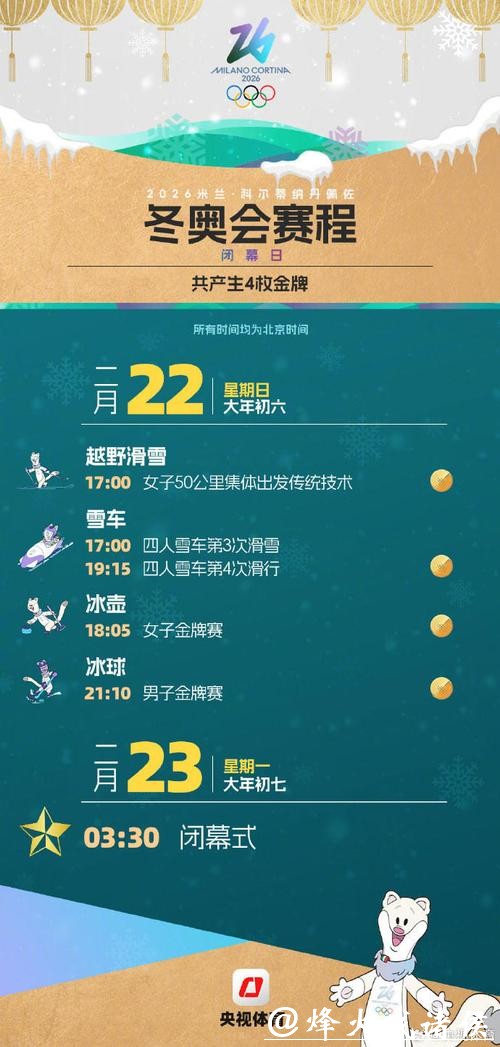 将产生116金 米兰冬奥会赛程日历一键收藏 将产生116金 米兰冬奥会赛程日历一键收藏